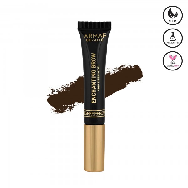 ARMAF BEAUTE ENCHANTING BROW: FIBER EYEBROW GEL - DARK BROWN ARMAF BEAUTE ENCHANTING BROW: FIBER EYEBROW GEL - DARK BROWN