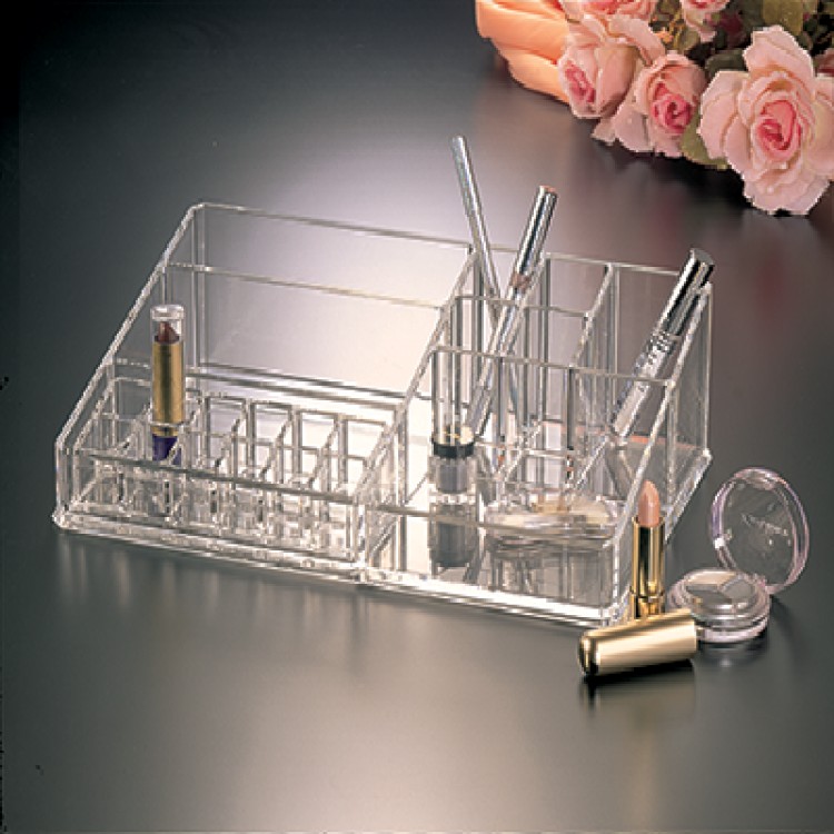 Cosmetics Organizer W/12-Space Lipstick Holder