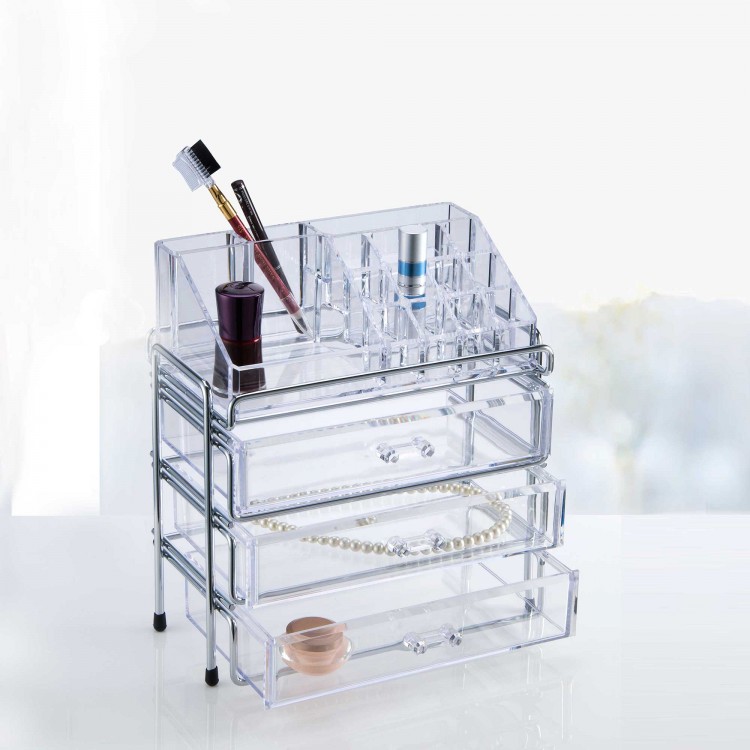 MEDIUM COSMETIC ORGANIZER 3 DRAWER- F1384B