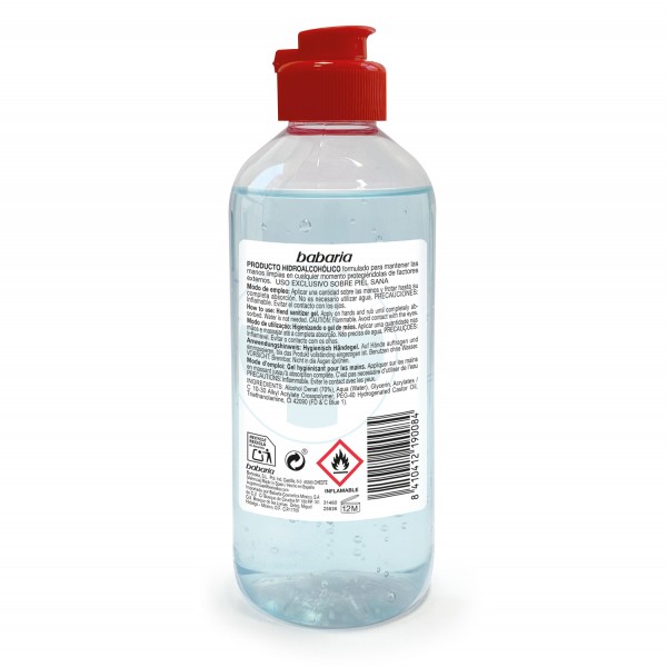 BABARIA HAND SANITIZER GEL/31460 BABARIA HAND SANITIZER GEL/31460
