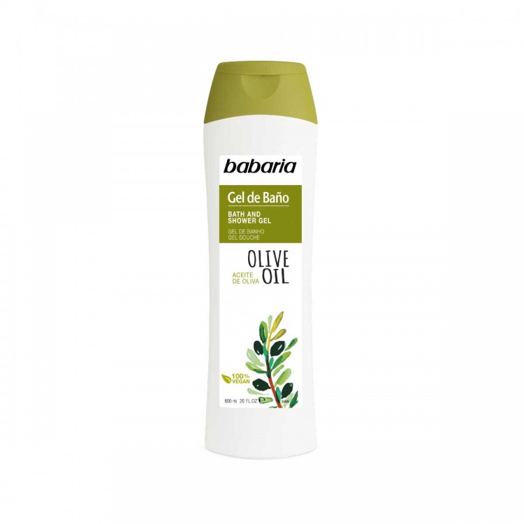 BABARIA BATH GEL WITH OLIVE OIL -600ML