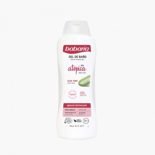 BABARIA SHOWER GEL WITH ALOE VERA FOR ATOPIC SKIN-600ML