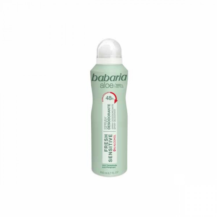 BABARIA DEODORANT SPRAY FRESH & SENSITIVE - ALOE VERA