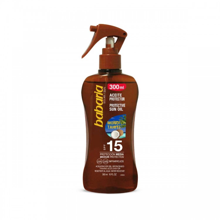 BABARIA SPRAY TANNING OIL SPF15
