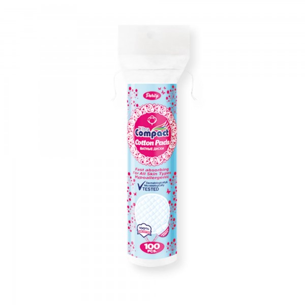 Ultra Compact Cotton Pads -100 pcs