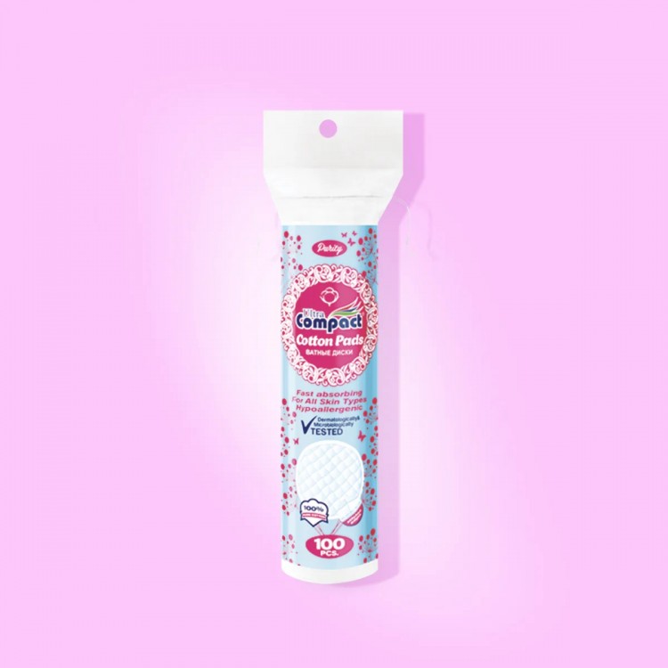 Ultra Compact Cotton Pads -100 pcs