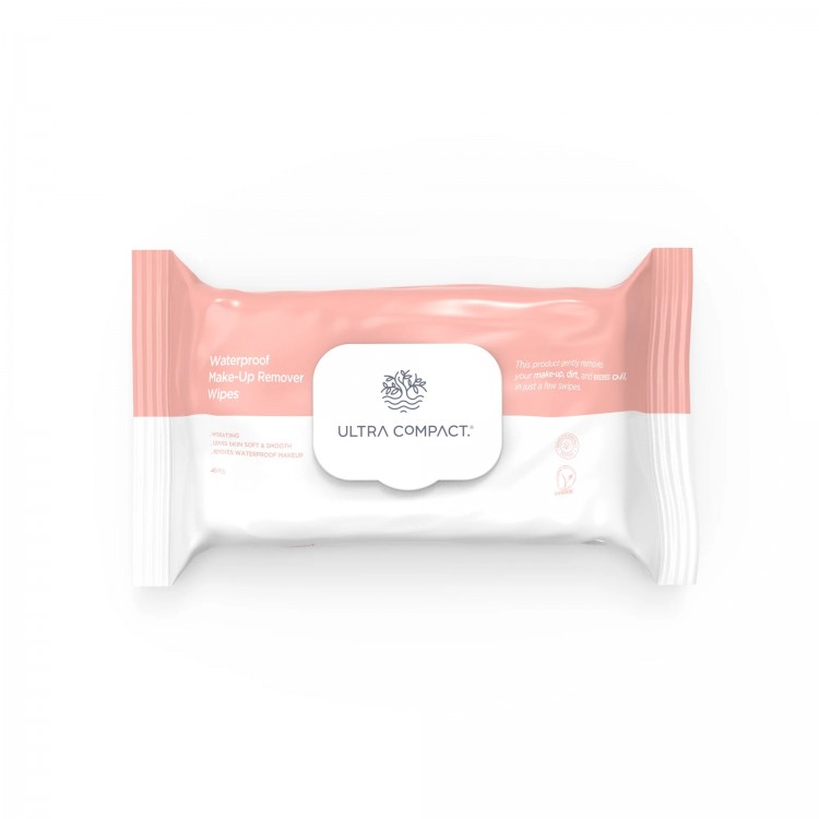 Ultra Compact Waterproof Make-Up Remover Wipes