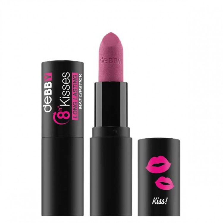 DEBBY 8h KISSES long lasting MAT LIPSTICK - ENTHUSIASTIC PINK DEBBY 8h KISSES long lasting MAT LIPSTICK - ENTHUSIASTIC PINK
