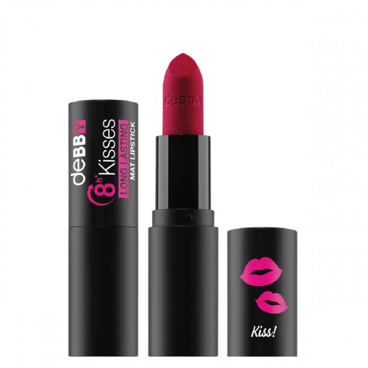 DEBBY 8h KISSES long lasting MAT LIPSTICK - LIVELY CHERRY DEBBY 8h KISSES long lasting MAT LIPSTICK - LIVELY CHERRY