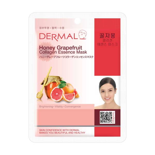 DERMAL FACE MASK -HONEY GRAPEFRUIT-034 DERMAL FACE MASK -HONEY GRAPEFRUIT-034