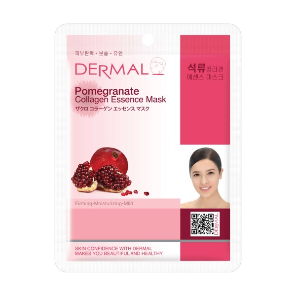 DERMAL FACE MASK -POMEGRANATE -014 DERMAL FACE MASK -POMEGRANATE -014