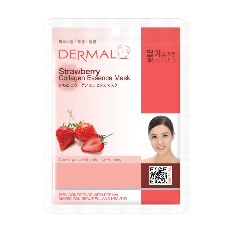 DERMAL FACE MASK -STRAWBERRY-024 DERMAL FACE MASK -STRAWBERRY-024