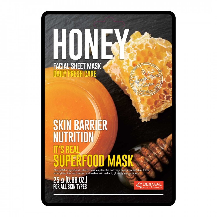 DERMAL REAL FOOD FACE MASK -HONEY DERMAL REAL FOOD FACE MASK -HONEY