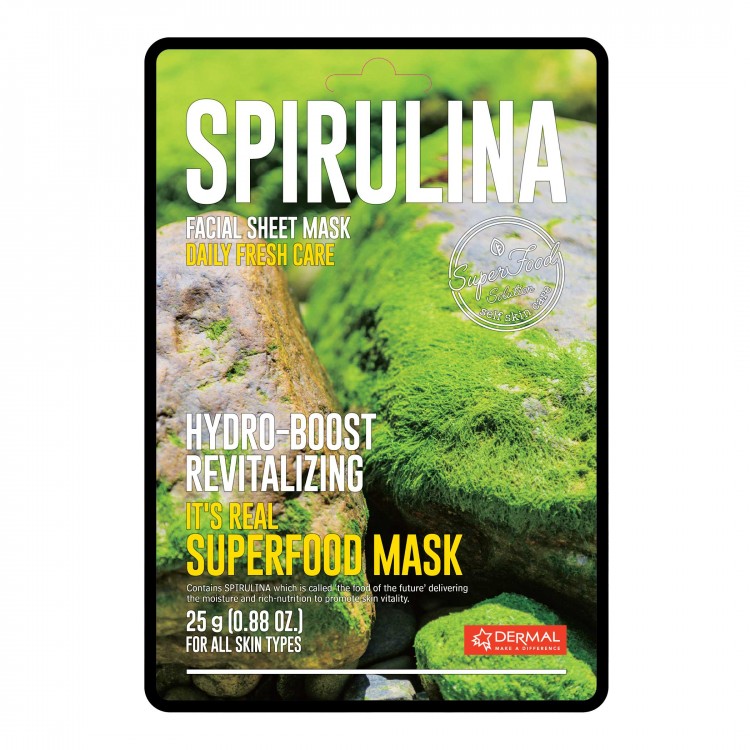 DERMAL REAL FOOD FACE MASK - SPIRULINA