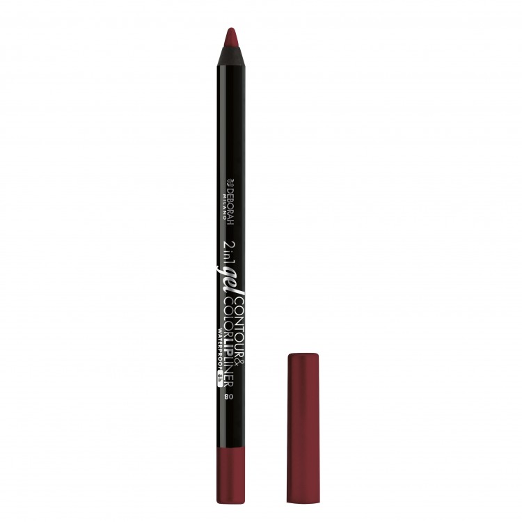DEBORAH 2IN1GEL PENCIL CONTOUR&COLOR - DEEP CHERRY