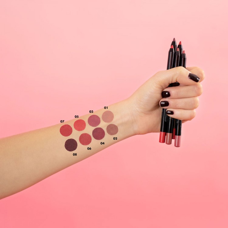 DEBORAH 2IN1GEL PENCIL CONTOUR&COLOR - DEEP CHERRY