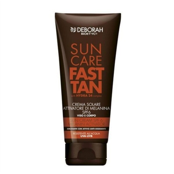 DEBORAH SOLAR CREAM WITH MELANIN SPF6 ACTIVATOR LOW AND BODY PROTECTION (200ML) DEBORAH SOLAR CREAM WITH MELANIN SPF6 ACTIVATOR LOW AND BODY PROTECTION (200ML)