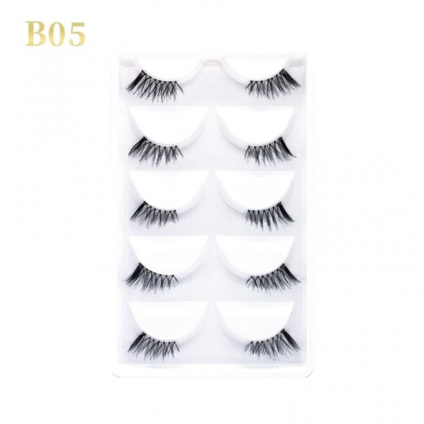 GLORIA BEAUTY FLAWLESS EYELASHES 5 PCS SET