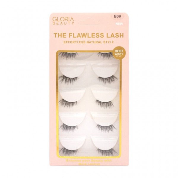 GLORIA BEAUTY FLAWLESS EYELASHES 5 PCS SET