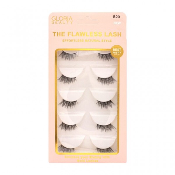 GLORIA BEAUTY FLAWLESS EYELASHES 5 PCS SET