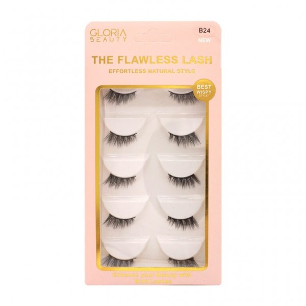 GLORIA BEAUTY FLAWLESS EYELASHES 5 PCS SET
