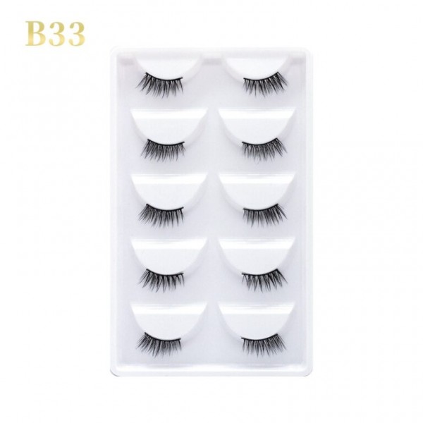 GLORIA BEAUTY FLAWLESS EYELASHES 5 PCS SET