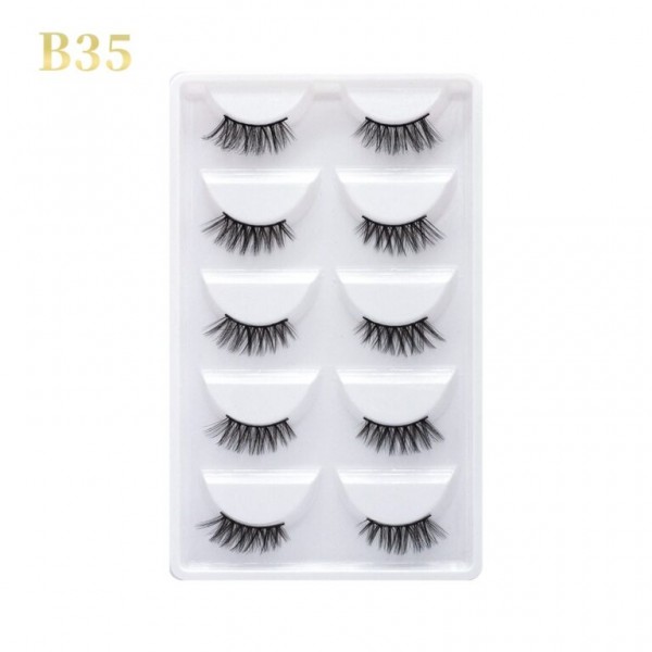 GLORIA BEAUTY FLAWLESS EYELASHES 5 PCS SET