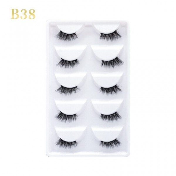 GLORIA BEAUTY FLAWLESS EYELASHES 5 PCS SET