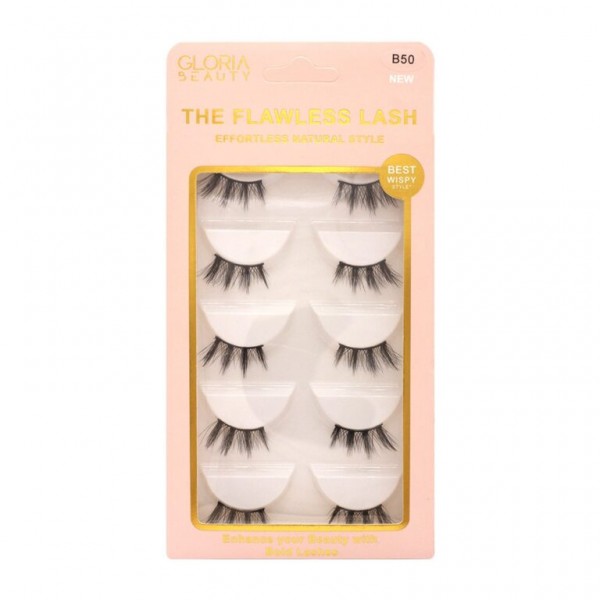 GLORIA BEAUTY FLAWLESS EYELASHES 5 PCS SET