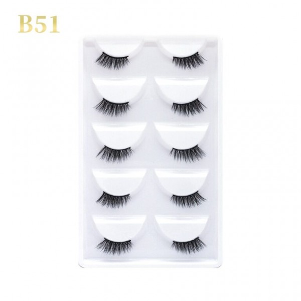 GLORIA BEAUTY FLAWLESS EYELASHES 5 PCS SET