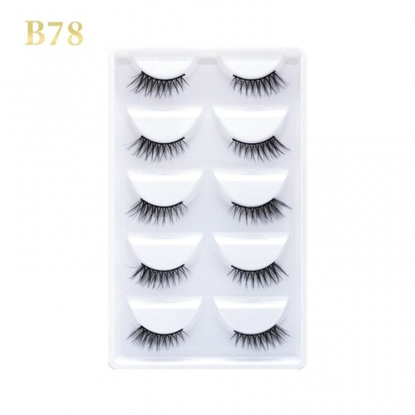 GLORIA BEAUTY FLAWLESS EYELASHES 5 PCS SET