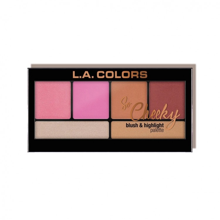 L A COLORS So Cheeky Blush & Highlight Palette L A COLORS So Cheeky Blush & Highlight Palette