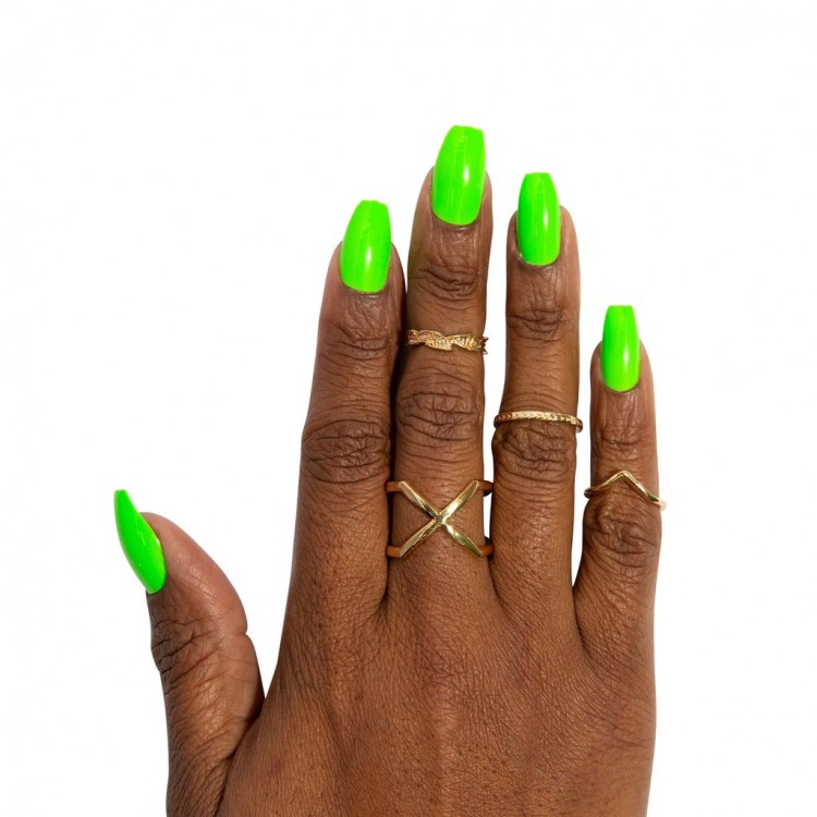 LA COLOR NAIL FRILL NEON ARTIFICIAL NAIL TIP LA COLOR NAIL FRILL NEON ARTIFICIAL NAIL TIP