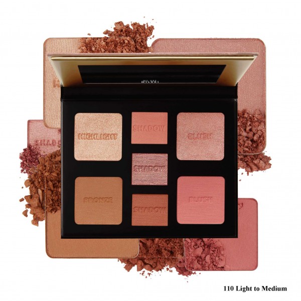 ALL-INCLUSIVE EYE, CHEEK & FACE PALETTE - LIGHT TO MEDIUM ALL-INCLUSIVE EYE, CHEEK & FACE PALETTE - LIGHT TO MEDIUM