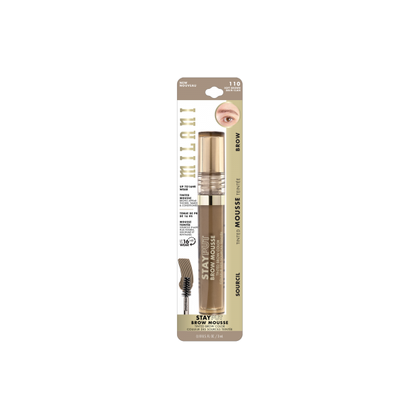MILANI Stay Put Tinted Brow Mousse -SOFT BROWN MILANI Stay Put Tinted Brow Mousse -SOFT BROWN