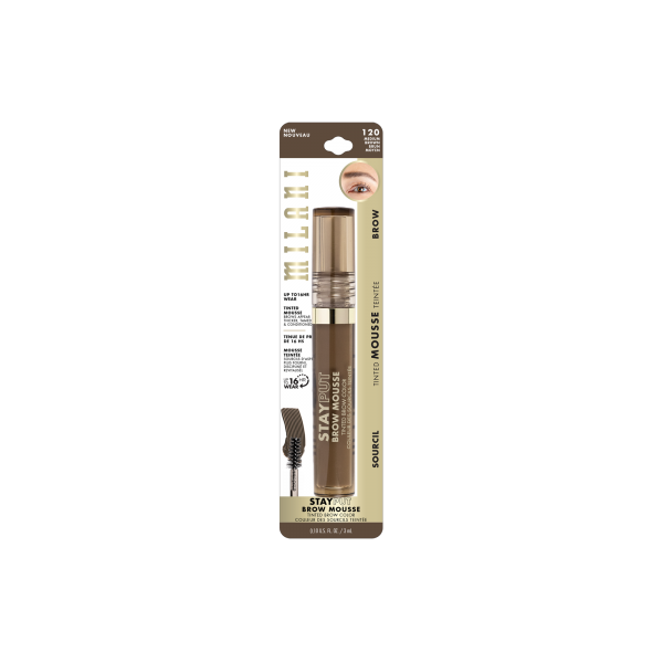 MILANI Stay Put Tinted Brow Mousse - MEDIUM BROWN MILANI Stay Put Tinted Brow Mousse - MEDIUM BROWN