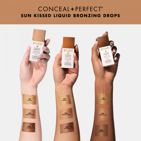MILANI Conceal + Perfect Sun Kissed Liquid Bronzing Drops -MEDIUM MILANI Conceal + Perfect Sun Kissed Liquid Bronzing Drops -MEDIUM