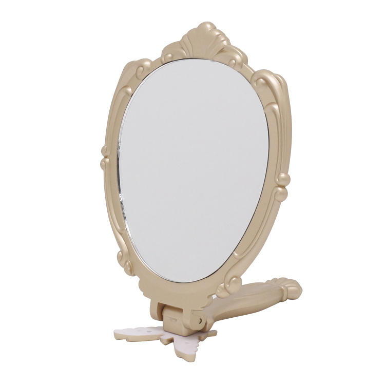 PLASTIC SINGLE SIDE FOLDING HANDHELD MIRROR PLASTIC SINGLE SIDE FOLDING HANDHELD MIRROR