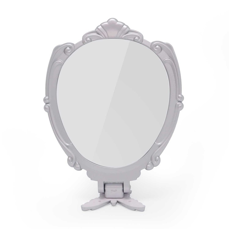 PLASTIC SINGLE SIDE FOLDING HANDHELD MIRROR