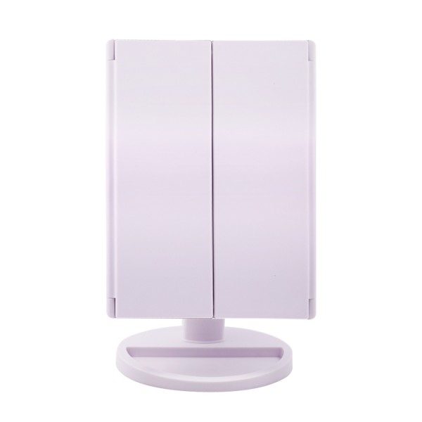 TRI-FOLD LED VANITY MIRROR 1X MAGNIFICATION