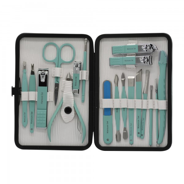 MANICURE SET-BLUE CASE