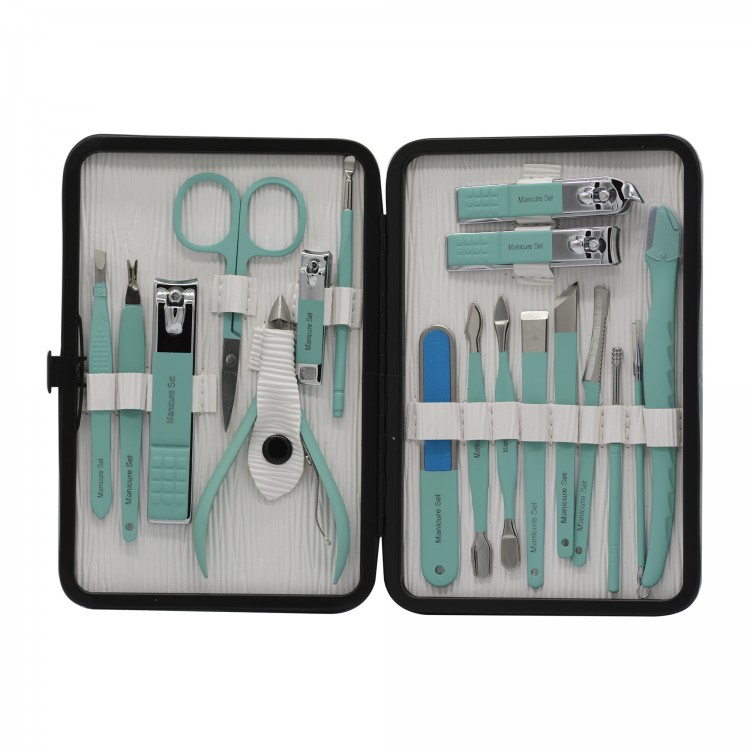 MANICURE SET-BLUE CASE