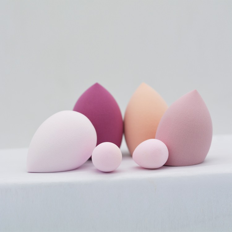 COSMETIC POWDER PUFF SPONGE 6 PCS IN A JAR