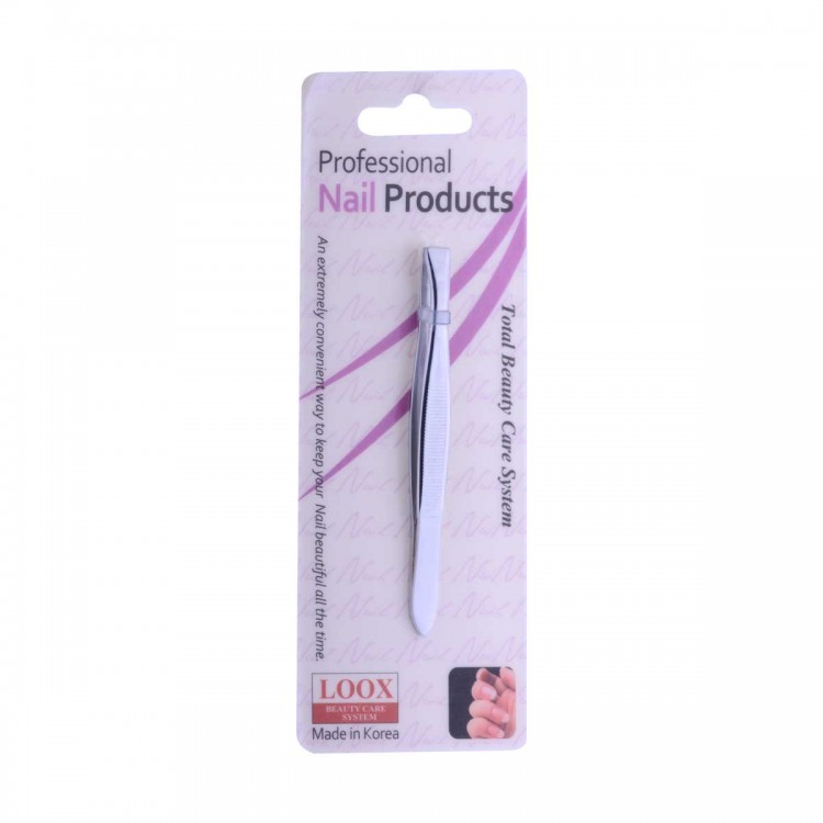 LOOX TWEEZER STRAIGHT TIP -CHROME
