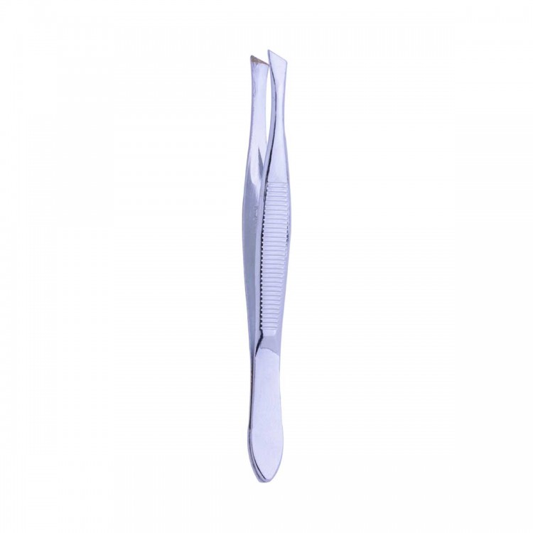 SLANT TIP TWEEZER -CHROME-92MM