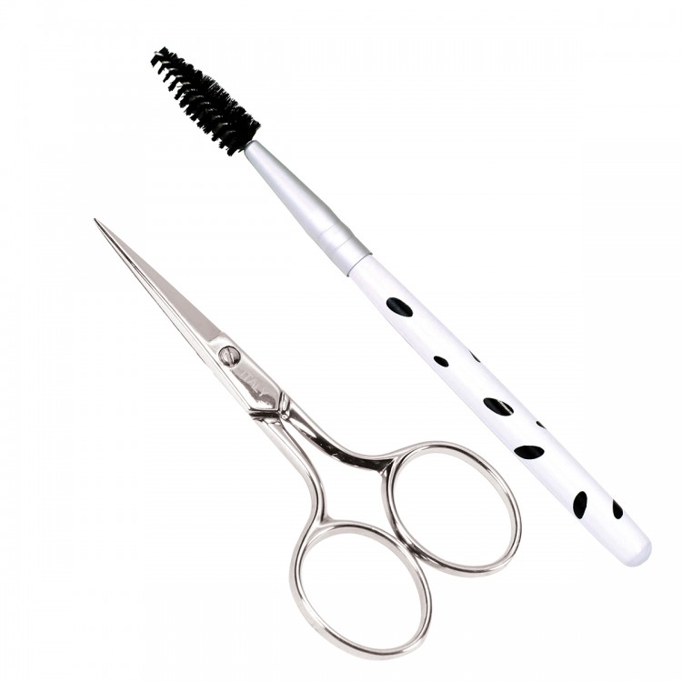 4112N 3-1/2" MUSTACHE SCISSOR/EYELASH BRUSH