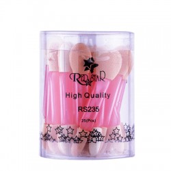 Red Star 25 Pcs Eye Shadow Applicators-Pink