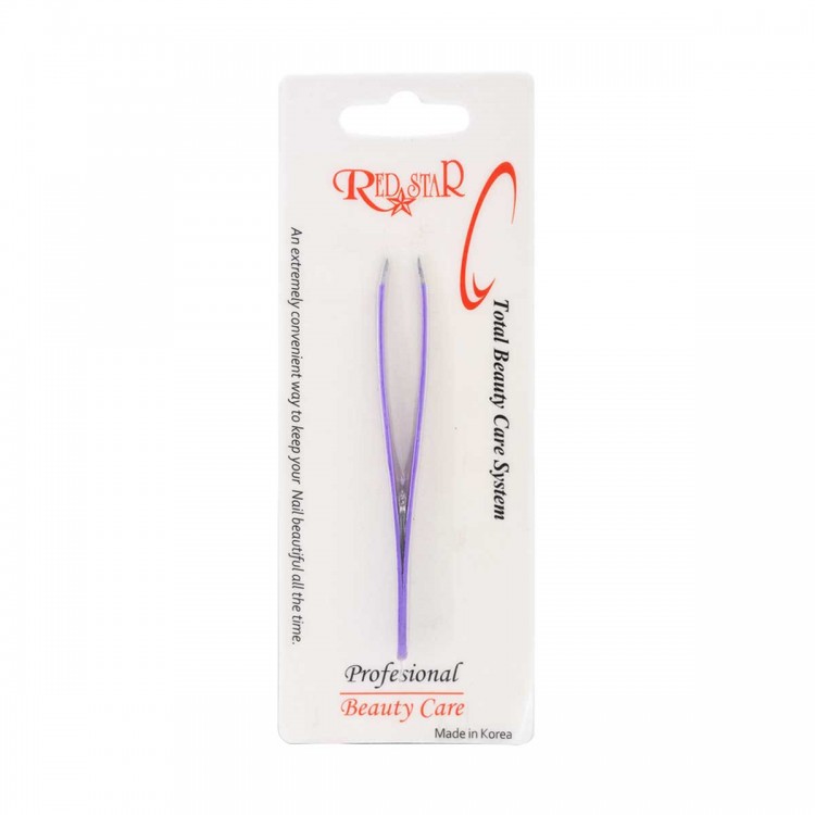RED STAR TWEEZER WITH TIP POINT