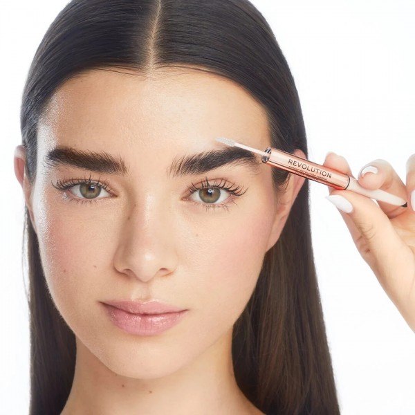 Makeup Revolution Fluffy Brow Filter Duo Medium Brown
