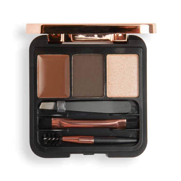 Makeup Revolution Brow Sculpt Kit Dark Brown Makeup Revolution Brow Sculpt Kit Dark Brown